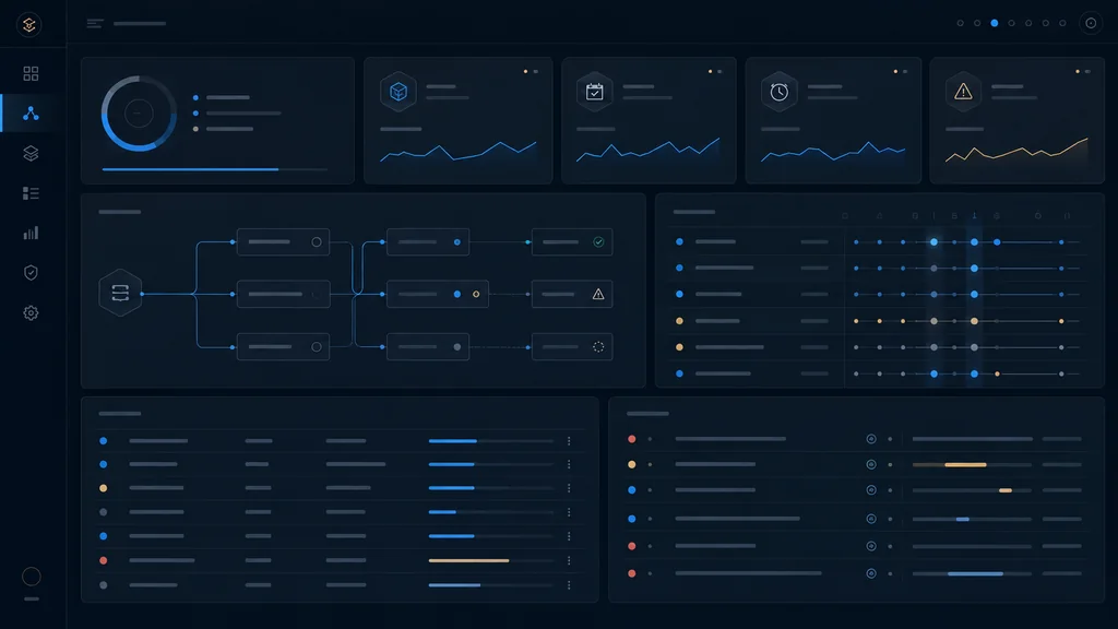 Workflow-Monitoring-Dashboard: Läufe, Fehlerquoten und Durchsatz im Überblick