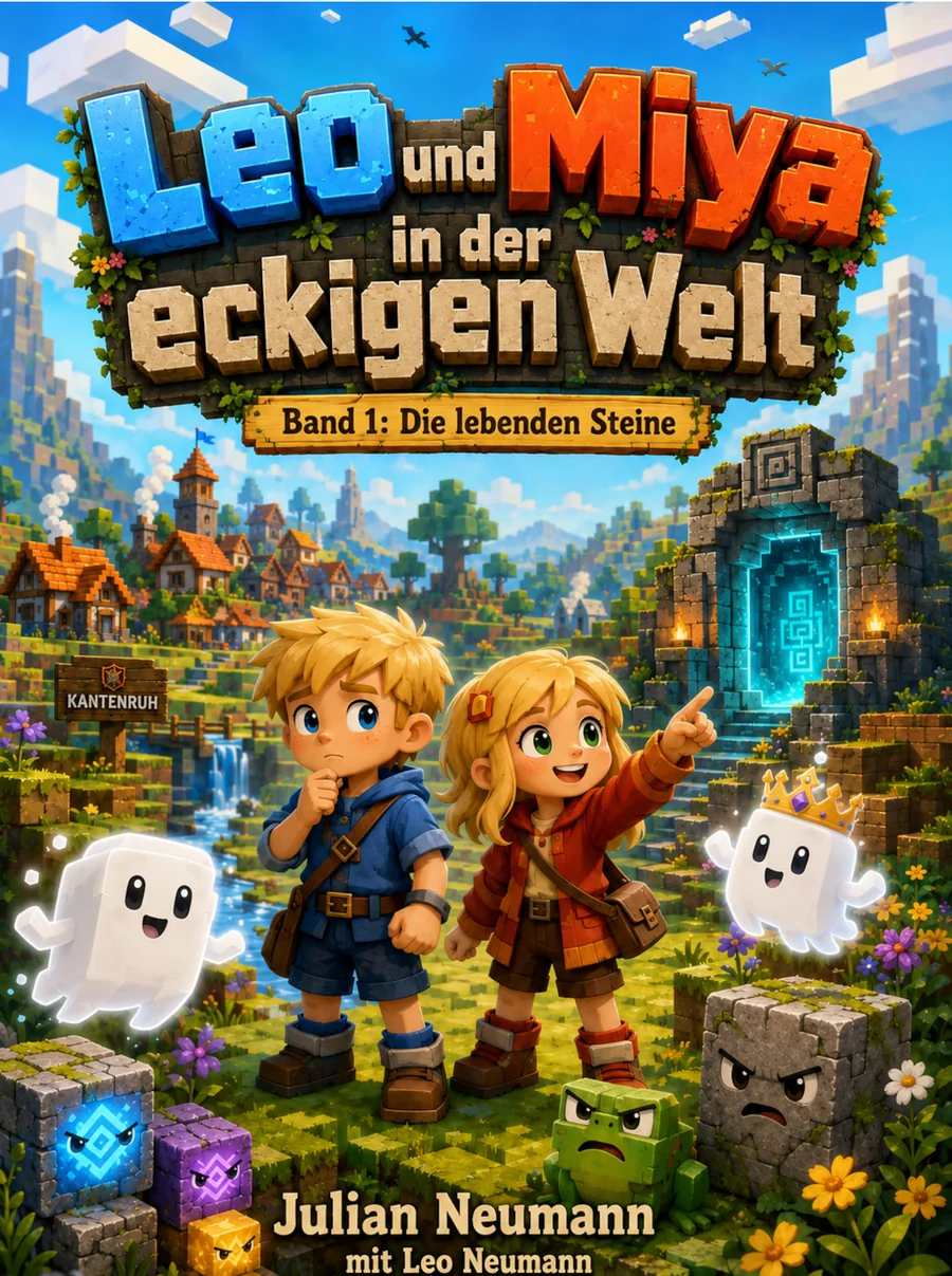 Cover: Leo und Miya in der eckigen Welt